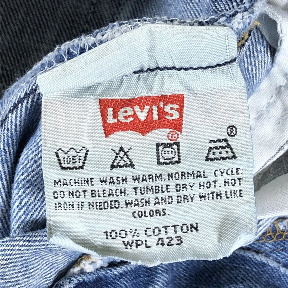 Vintage Levis Jeans Mens 34x36 (Fits 31x33) 501 Straight Leg Denim Button Fly